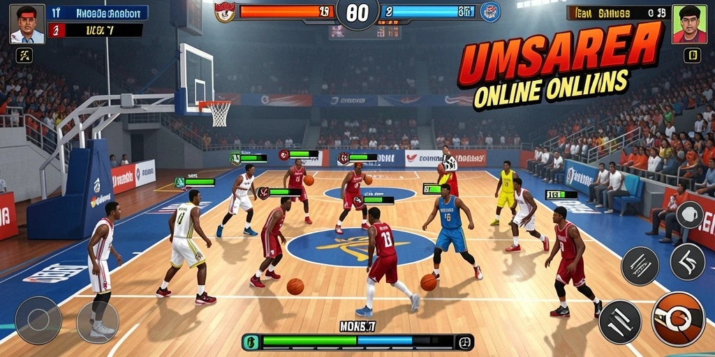 Screenshot dari mode multiplayer yang penuh aksi.